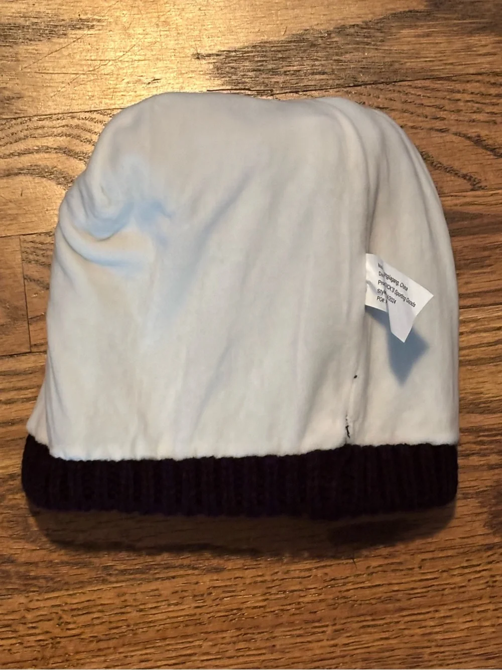 DICK'S Sporting Goods Black Cable Knit Pom Beanie Fleece Lined Unworn